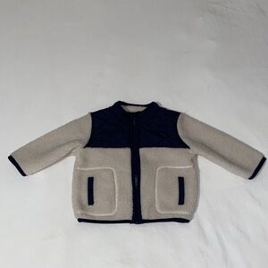 Old Navy Kids Jacket in Cream and Navy